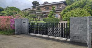 千葉市◆門扉を設置して防犯性をアップさせました。